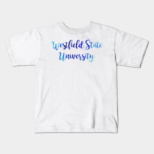 Westfield State University Watercolor Kids T-Shirt